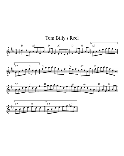 Tom Billy's Reel