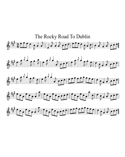 The Rocky Road To Dublin (Version 3)