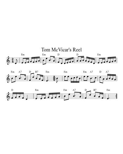 Tom McVicar's Reel (Version 3)