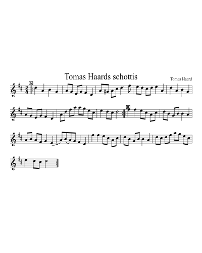 Tomas Haards schottis