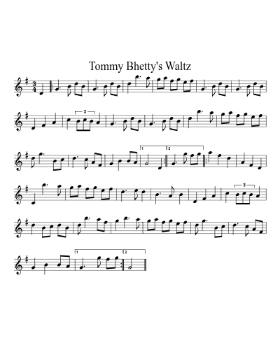 Tommy Bhetty's Waltz (Version 4) preview