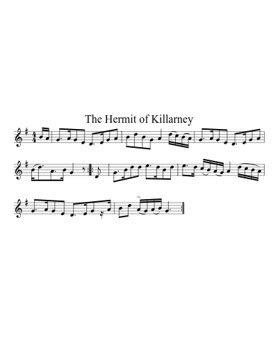 The Hermit of Killarney sheet music preview