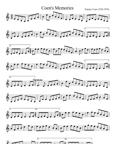 Coen's Memories (Version 5)