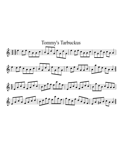 Tommy's Tarbuckus (Version 5)