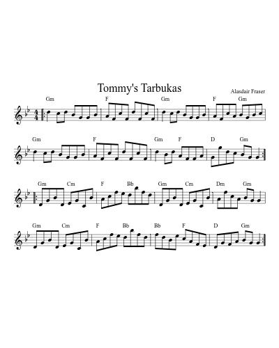 Tommy's Tarbukas (Version 2)