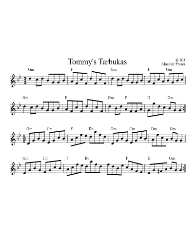 Tommy's Tarbukas (Version 3)