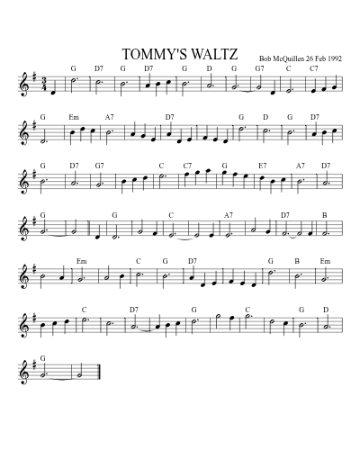 TOMMY'S WALTZ (Version 2)