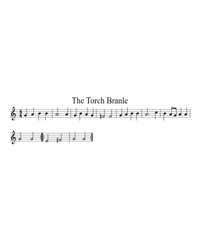The Torch Branle sheet music preview