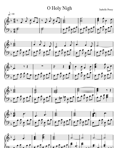 O HOLY NIGHT - Piano accompaniment preview