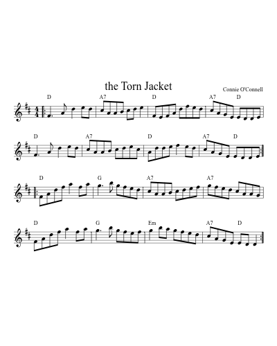 The Torn Jacket (Version 4) sheet music preview
