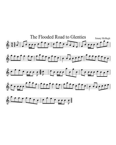 The Flooded Road to Glenties sheet music preview