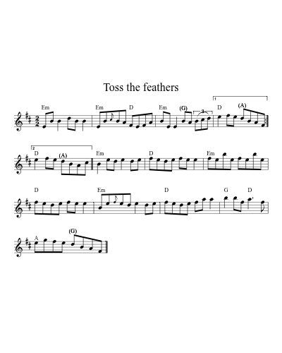 Toss the Feathers (Version 17)