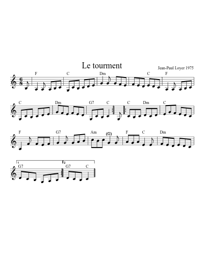 Le Tourment (Tourment)