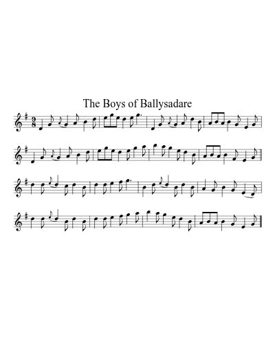 The Boys of Ballysadare (Version 2)