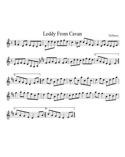 Leddy From Cavan (Version 2)