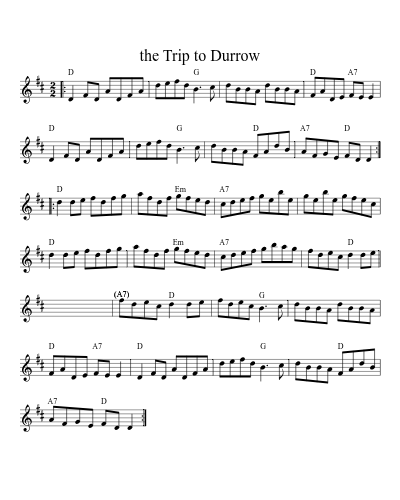 The trip to Durrow (Version 2)