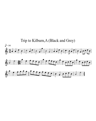 Trip to Kilburn,A (Black and Grey)