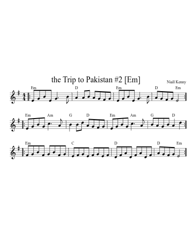 Trip to Pakistan   [Bm] (Version 4)