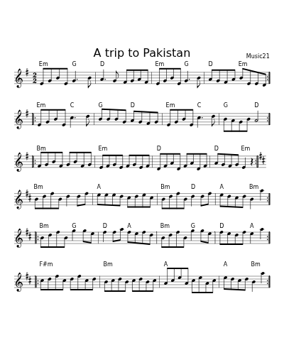 A trip to Pakistan (Version 2)