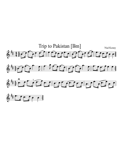 Trip to Pakistan   [Bm] (Version 5)