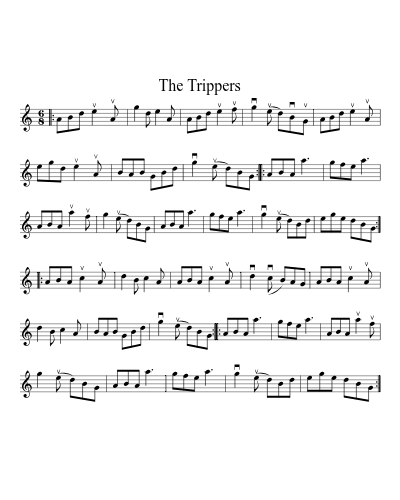 the Trippers (Version 3) sheet music preview
