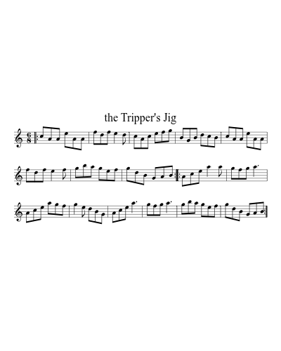the Tripper's Jig (Version 2) sheet music preview