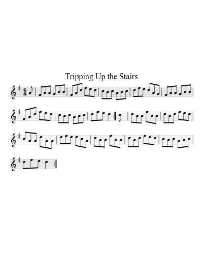Tripping Up the Stairs (Version 7) sheet music preview