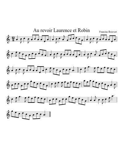 Au revoir Laurence et Robin preview