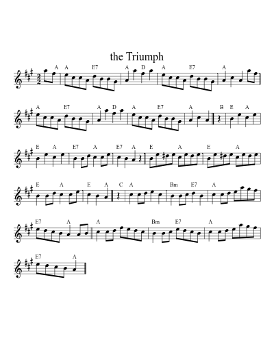 The Triumph (Version 3) sheet music preview