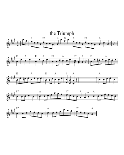 The Triumph (Version 6) sheet music preview