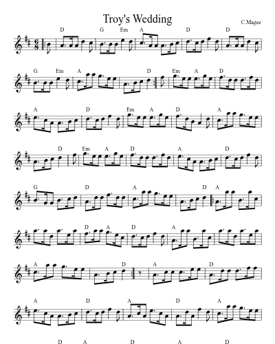 Troy's Wedding (Version 2)