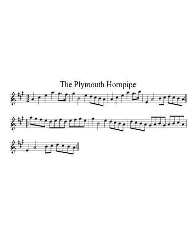 The Plymouth Hornpipe sheet music preview