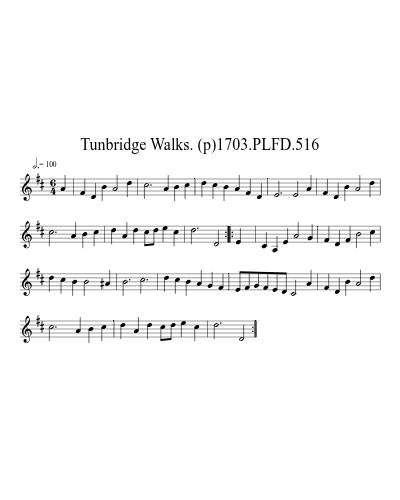 Tunbridge Walks. (p)1703.PLFD.516