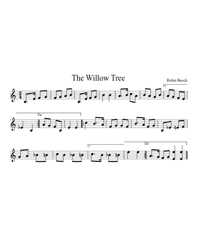 The Willow Tree sheet music preview