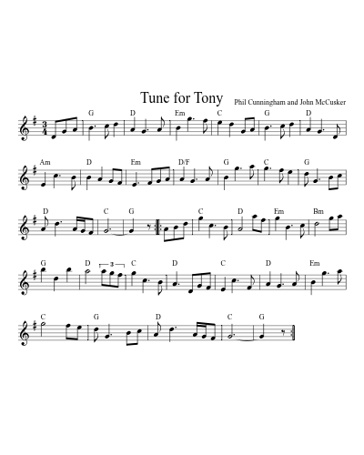 Tune for Tony (Version 2)