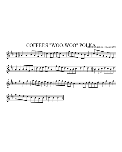 COFFEE'S "WOO-WOO" POLKA
