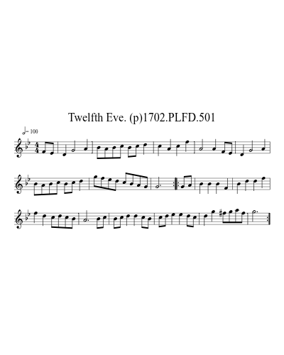 Twelfth Eve. (p)1702.PLFD.501