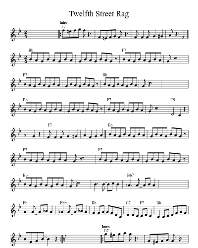 Twelfth Street Rag (Version 3)