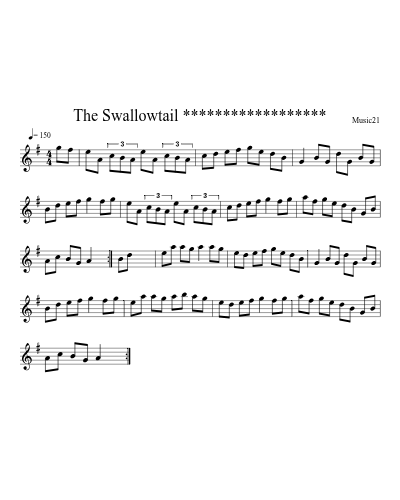 The Swallowtail ******************