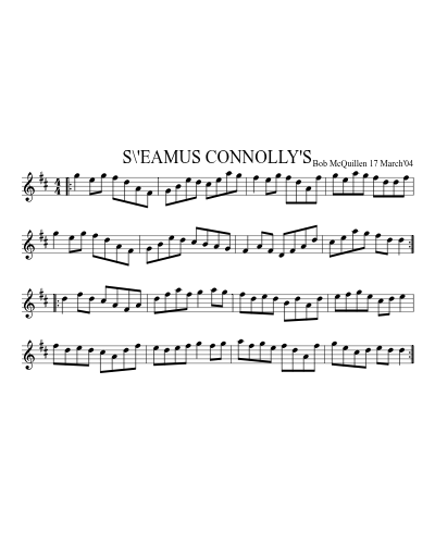 S\'EAMUS CONNOLLY'S preview