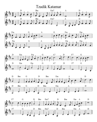 Tzadik Katamar (Version 3)