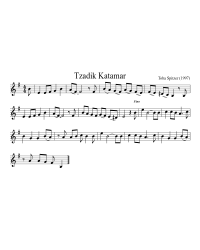 Tzadik Katamar (Version 7)
