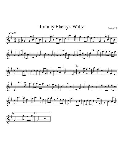 Tommy Bhetty's Waltz
