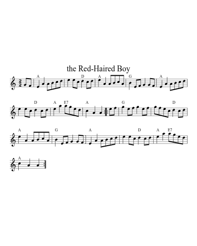 The Red-Haired Boy (Us Rev Reels)