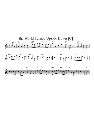the World Turned Upside Down   [C]