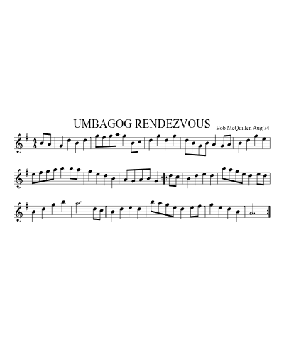 UMBAGOG RENDEZVOUS (Version 2)