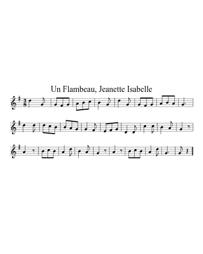 Un Flambeau, Jeanette Isabelle (Version 2)