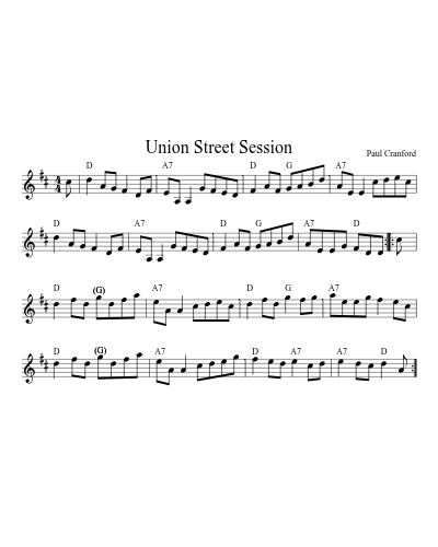 Union Street Session (Version 5)