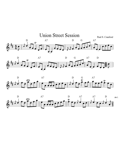 Union Street Session (Version 7)