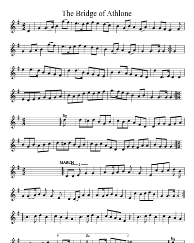 The Bridge of Athlone sheet music preview